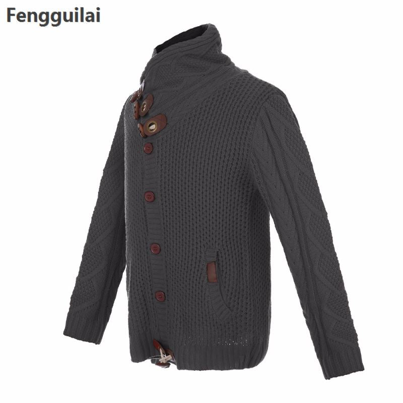 Loose fit knitted cardigan from The Clothing Company Sydney, casual button-up sweater with relaxed style and soft fabric.