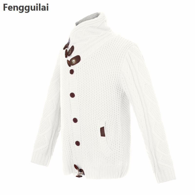 Loose fit knitted cardigan from The Clothing Company Sydney, button-up casual sweater, soft knit fabric, stylish and comfortable tops.