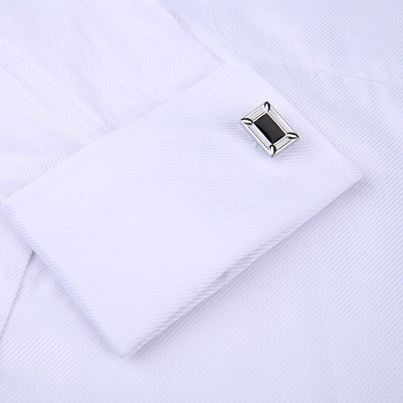French Cufflinks Long Sleeve Casual Slim Fit French Cuff Dress Shirts For Men The Clothing Company Sydney