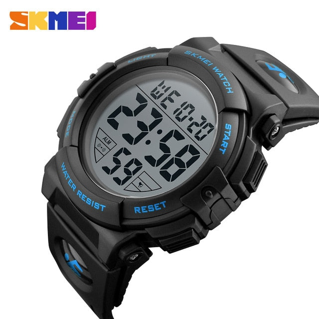 Men's luxury brand sport watch by The Clothing Company Sydney, digital display, waterproof up to 50M, ideal for active wear.