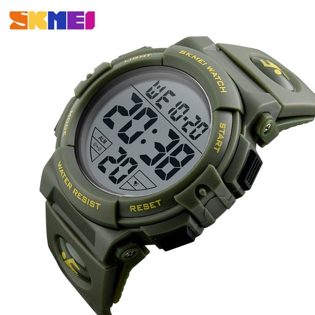 Men's luxury brand digital sport watch by The Clothing Company Sydney, 50M waterproof, featuring sleek design and electronic display.