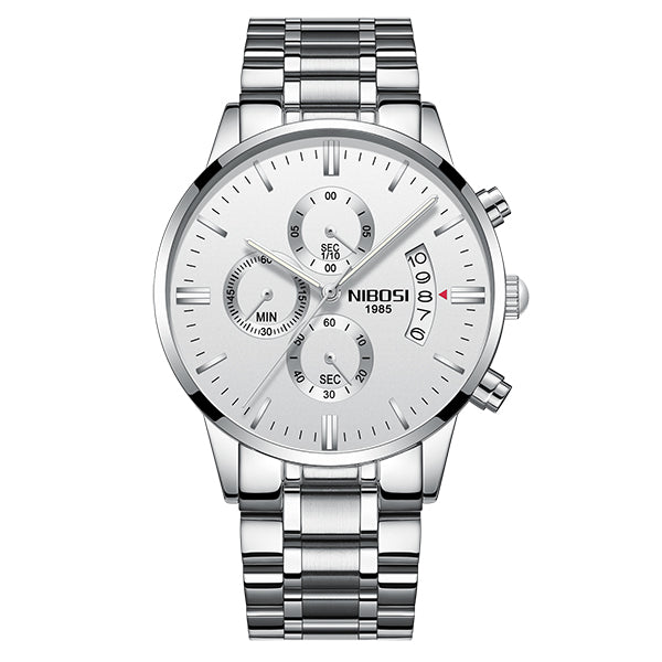 Luxury sports quartz watch by The Clothing Company Sydney, water-resistant with a sleek design and durable strap.