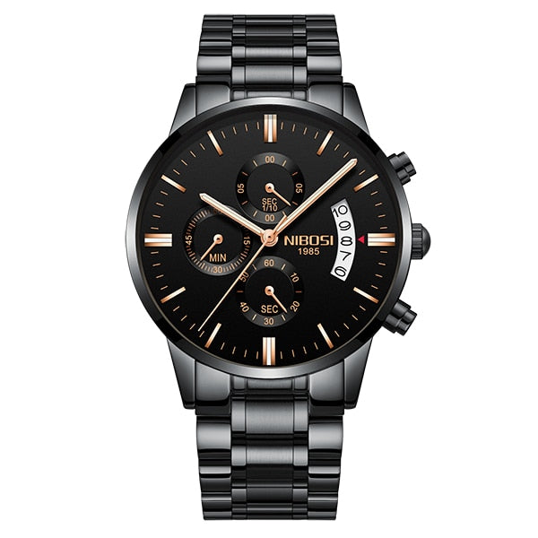 Luxury sports quartz watch by The Clothing Company Sydney featuring water-resistant design and sleek modern style.