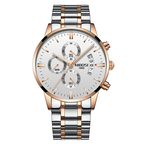 Luxury sports quartz water-resistant watch by The Clothing Company Sydney with a sleek design and durable build.
