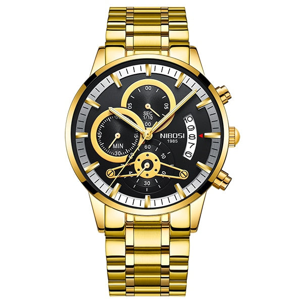 Luxury sports quartz water-resistant watch by The Clothing Company Sydney with a sleek design and durable features.