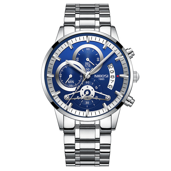 Luxury sports quartz watch by The Clothing Company Sydney with water-resistant design and sleek black strap.