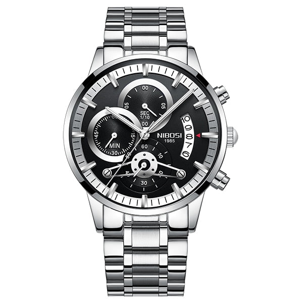 Luxury sports quartz water-resistant watch by The Clothing Company Sydney with a sleek design and durable strap.