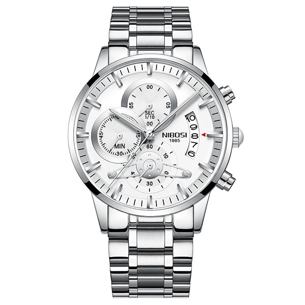 Luxury Sports Quartz Water-Resistant Watch by The Clothing Company Sydney shown on a wrist with a sleek design and durable strap.