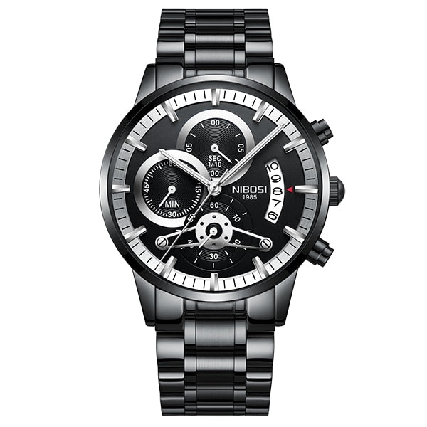 Luxury sports quartz watch by The Clothing Company Sydney featuring water-resistant design and sleek style.