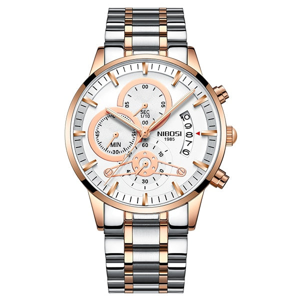Luxury sports quartz watch by The Clothing Company Sydney, water-resistant watch with durable band and sleek design.
