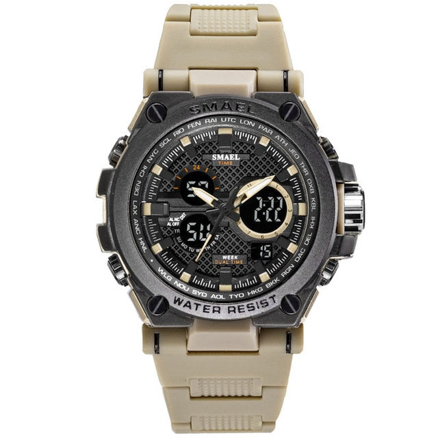 Men's sport digital watch by The Clothing Company Sydney with LED display, water resistant to 50m, multifunction quartz wristwatch