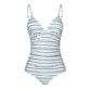 Deep V Neck One-piece Swimsuit Women Removable Bra PMonokini Summer Beach Swimwear The Clothing Company Sydney