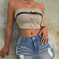 Women Fashion's Vintage Preppy Ripped Slant Pocket Denim Mini Skort Street Skinny Shorts The Clothing Company Sydney