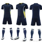 Mens Football Jersey Set Short Sleeve Round Neck Customized Soccer Kits Womens Training Suit