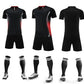 Mens Football Jersey Set Short Sleeve Round Neck Customized Soccer Kits Womens Training Suit