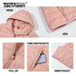 Full Zip Up Hooded Puffer Women's Winter Quilted Warm Down Coats Casual Windbreaker Padded Outwear Outdoor Jacket