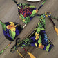 2 Piece Micro Swimsuit Women Feather Print Swimwear Female Bathing Suit Bikini Set The Clothing Company Sydney