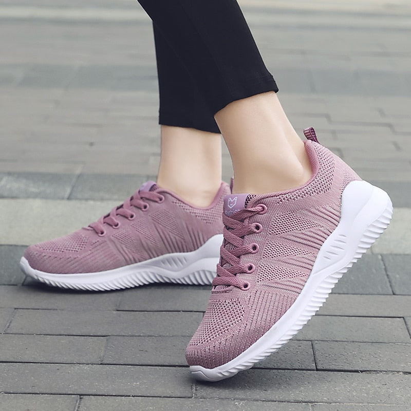 Women's Breathable Sports Sneakers Comfort Black White Running Shoes The Clothing Company Sydney