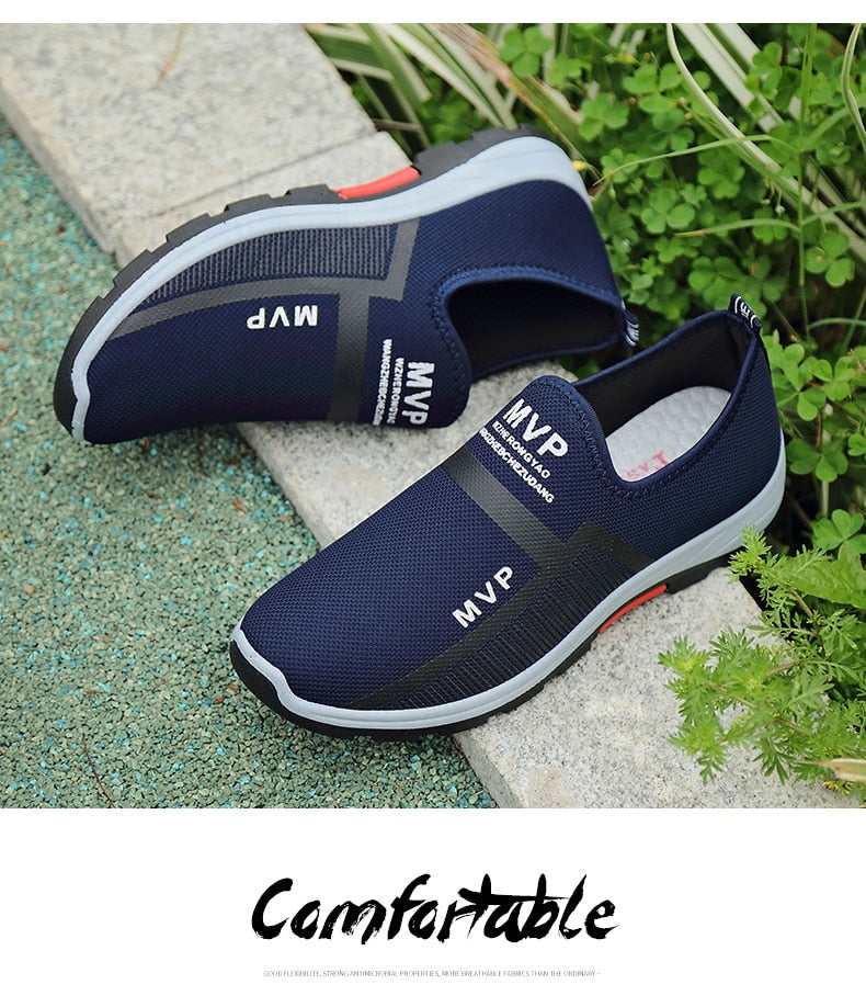 Summer Mesh Men's Shoes Lightweight Sneakers Men Fashion Casual Walking Shoes Breathable Slip on Mens Loafers The Clothing Company Sydney