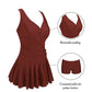 Plus Size One Piece Swimsuit Women's Swimwear with Skirt Swimdress Monokini Vintage Bathing Suit The Clothing Company Sydney