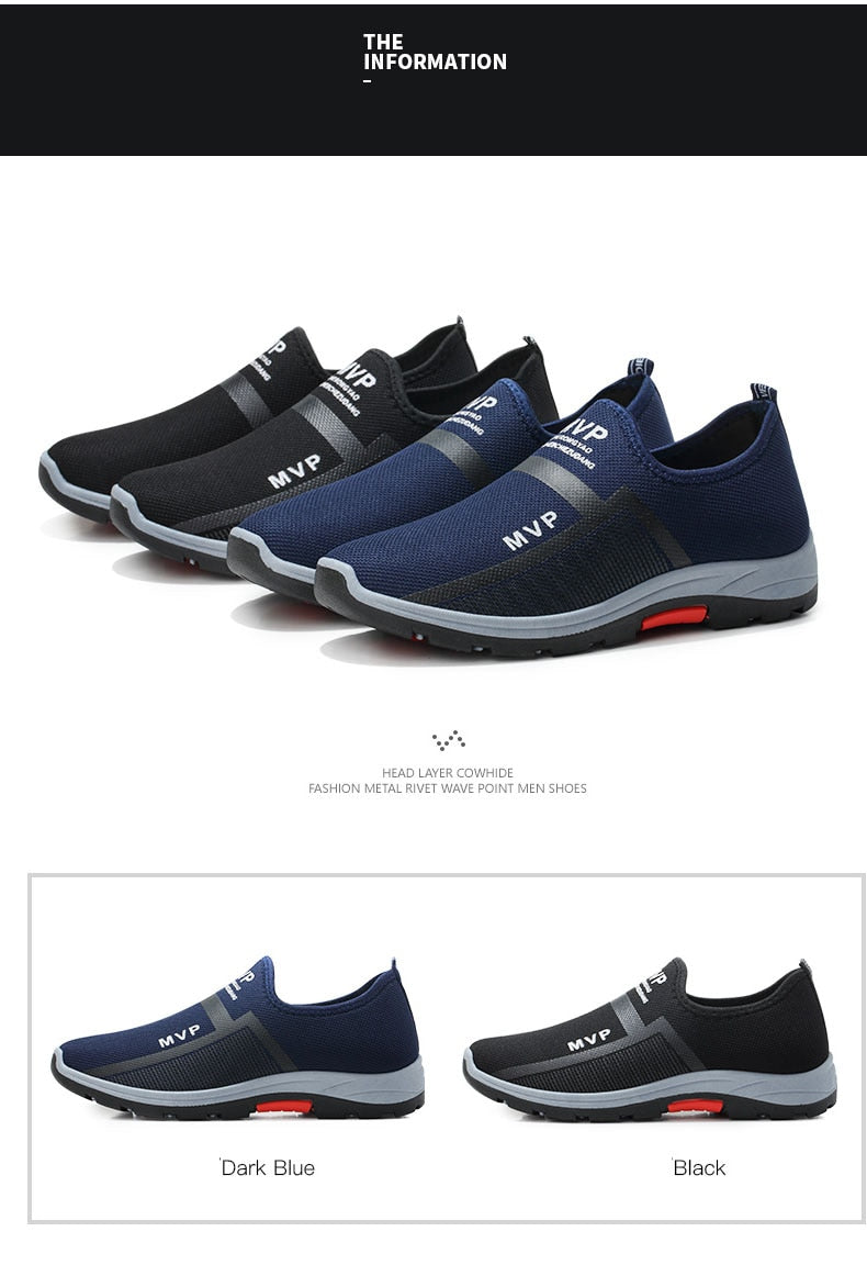 Summer Mesh Men's Shoes Lightweight Sneakers Men Fashion Casual Walking Shoes Breathable Slip on Mens Loafers The Clothing Company Sydney