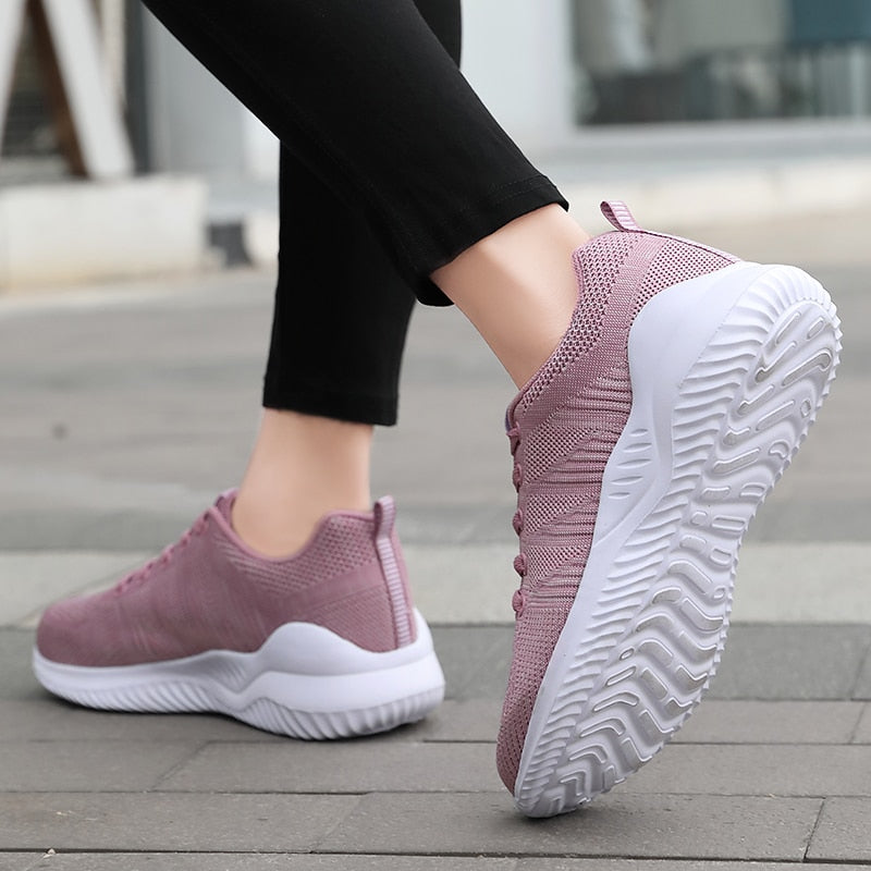 Women's Breathable Sports Sneakers Comfort Black White Running Shoes The Clothing Company Sydney