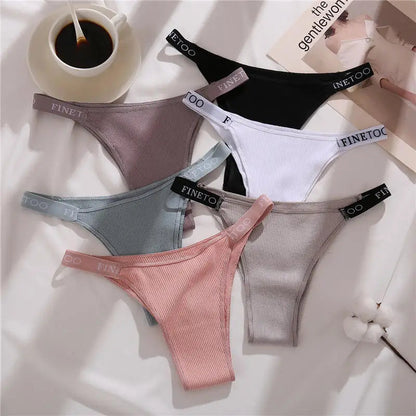 3 Women Cotton Panties Briefs Underpants Female  Thongs Women's T-Back Intimate Lingerie Underwear The Clothing Company Sydney
