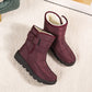 Non Slip Waterproof Snow Boots Women's Thick Plush Winter Ankle Boots Platform Keep Warm Cotton Padded Shoes