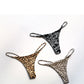 Cotton Leopard G String Women Panties Briefs Thong Low Waist T-back Bikini Underwear Seamless Lingerie