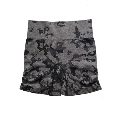 Women's Adapt Camo Seamless Shorts High Waist Booty Gym Shorts Workout Short Fitness Ribbed Waisted Running Short Athletic Clothes The Clothing Company Sydney