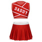 2 Piece Cheerleader Costume Women Adult Cheerleading Uniform Dancing Outfit Sleeveless Crop Top with Mini Pleated Skirt The Clothing Company Sydney