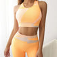 Yoga Set Sport Bra and Shorts fluorescent Gym Set 2 Piece GYM Workout Sportwear Padded Vest Fitness Suit The Clothing Company Sydney