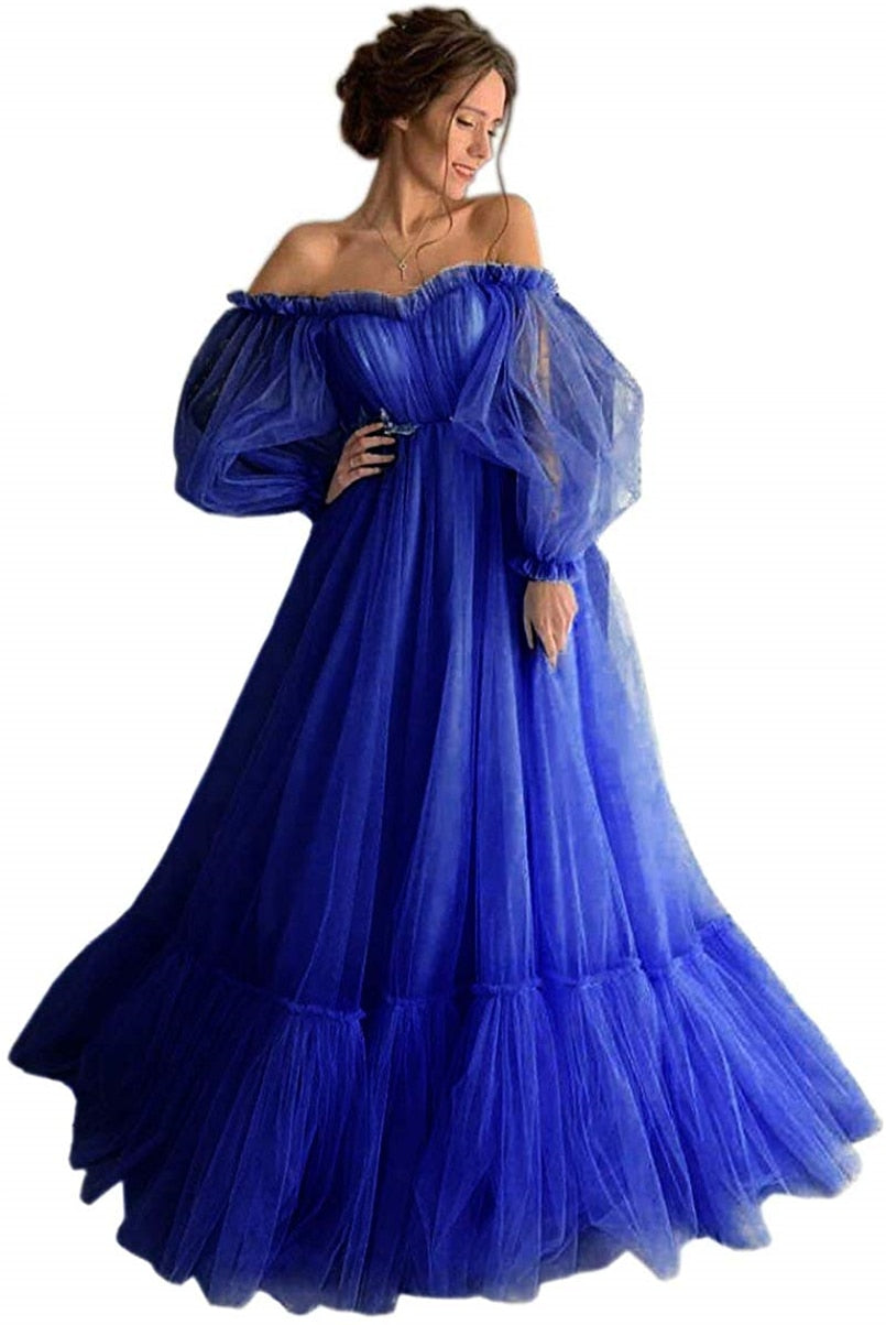 Blue Prom Dresses Long Sleeve Off the Shoulder Princess The Clothing Company Sydney Blue Prom Dresses Long Sleeve Off the Shoulder Princess The Clothing Company Sydney
