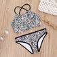 2 Piece Kids Swimwear Swimsuit Print Girls Kid Bikini Set 5-14 Years Children Bandage Swimming Suit Beachwear The Clothing Company Sydney