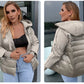 Women's Autumn coat Outwear trend Jacket Short Parkas Padded casual Warm Plus size Jacket