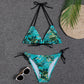 2 Piece Swimwear Swimsuit Women Bikini Micro Floral Bikinis Set Beach Thong Bathing Suit Lace Up Swim Suits The Clothing Company Sydney