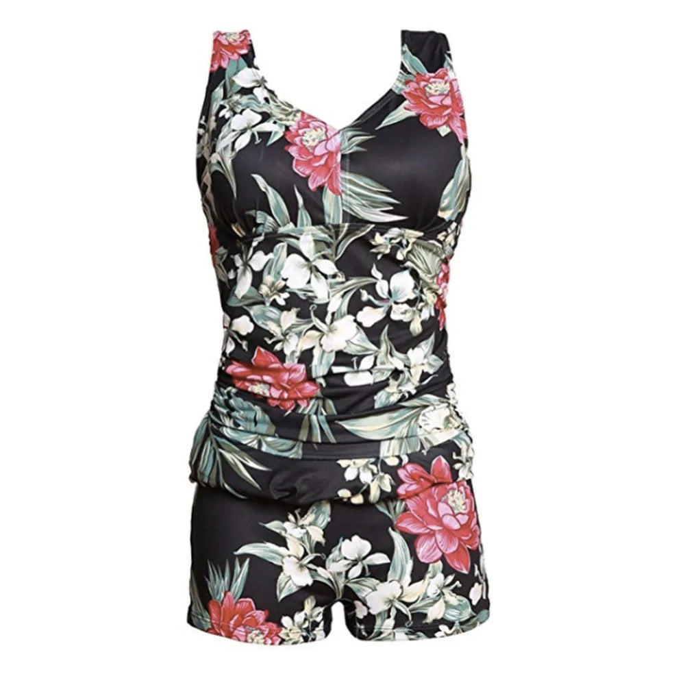 Plus Size One Piece Swimsuit Women's Swimwear with Skirt Swimdress Monokini Vintage Bathing Suit The Clothing Company Sydney