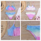 2 Piece Kids Swimwear Swimsuit Print Girls Kid Bikini Set 5-14 Years Children Bandage Swimming Suit Beachwear The Clothing Company Sydney