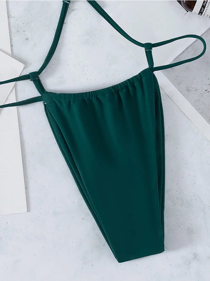 Extreme Mini Micro String Women Swimwear One Piece Swimsuit Female Cross Backless Monokini High Cut Bathing Suit The Clothing Company Sydney