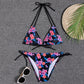 2 Piece Swimwear Swimsuit Women Bikini Micro Floral Bikinis Set Beach Thong Bathing Suit Lace Up Swim Suits The Clothing Company Sydney