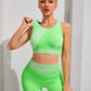 Yoga Set Sport Bra and Shorts fluorescent Gym Set 2 Piece GYM Workout Sportwear Padded Vest Fitness Suit The Clothing Company Sydney