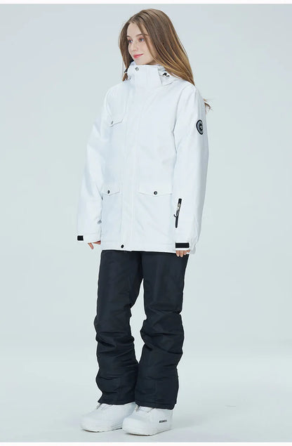 2 Piece Ski Suit Women's Snowboard Clothing Sets Waterproof Windproof Skiing Jacket Pants Snow Overalls