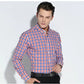 English Style Plaid Checked Cotton Men Shirts Without Pocket Long Sleeve Versatile Casual Standard-fit Button-down Gingham Shirt The Clothing Company Sydney