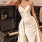 Satin Off Shoulder Wedding Dresses With Detachable Train Sweetheart A-Line White/Ivory Bridal Gowns The Clothing Company Sydney