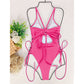 Lace Up Underwired One Piece Swimsuit Swimwear Backless Monokini Bather Bathing Suit Deep V Neck Swimwear The Clothing Company Sydney