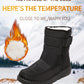 Non Slip Waterproof Snow Boots Women's Thick Plush Winter Ankle Boots Platform Keep Warm Cotton Padded Shoes