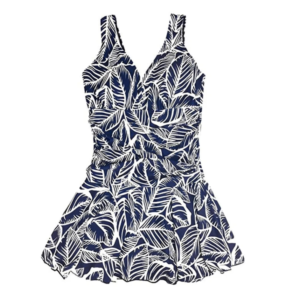 Plus Size One Piece Swimsuit Women's Swimwear with Skirt Swimdress Monokini Vintage Bathing Suit The Clothing Company Sydney