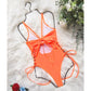 Lace Up Underwired One Piece Swimsuit Swimwear Backless Monokini Bather Bathing Suit Deep V Neck Swimwear The Clothing Company Sydney