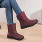 Non Slip Waterproof Snow Boots Women's Thick Plush Winter Ankle Boots Platform Keep Warm Cotton Padded Shoes