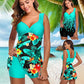 Plus Size Two Piece Swimsuit Swimwear Women Flower Print Summer Large Bathing Suits Tankini Beachwear Bikini Swimdress The Clothing Company Sydney